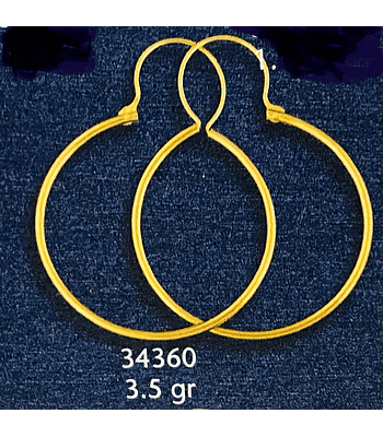 Aros tubo redondo talla 6 〽️