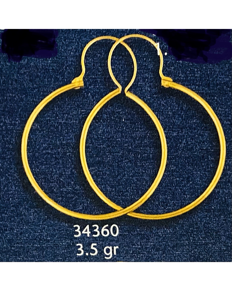 Aros tubo redondo talla 6 〽️