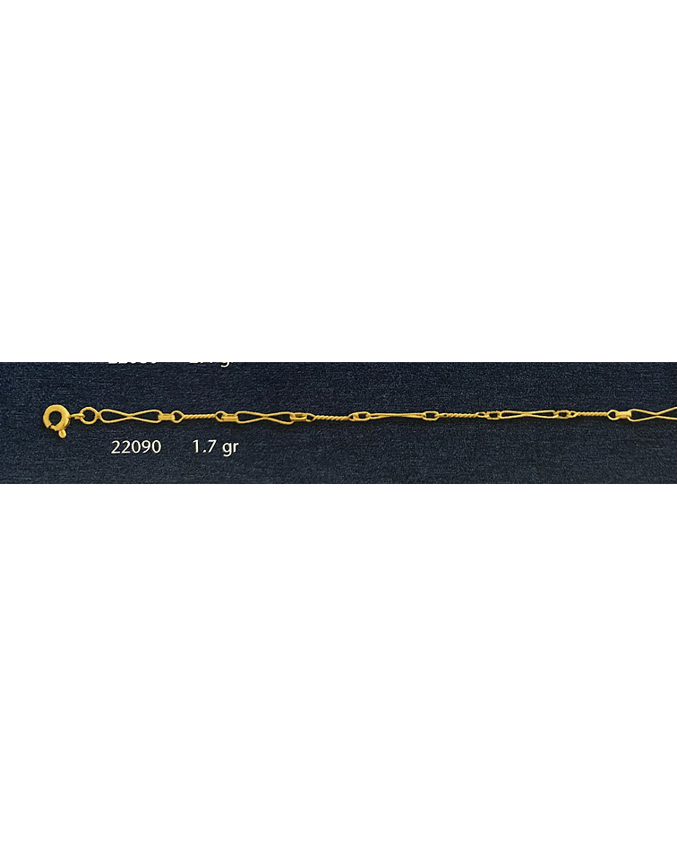 Pulsera enroscada y enlaces oro ✨