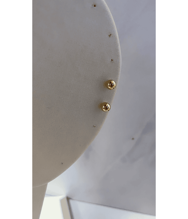 Bolita talla # 3 oro 18k 