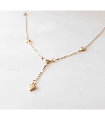Collar corazones de oro 💕 