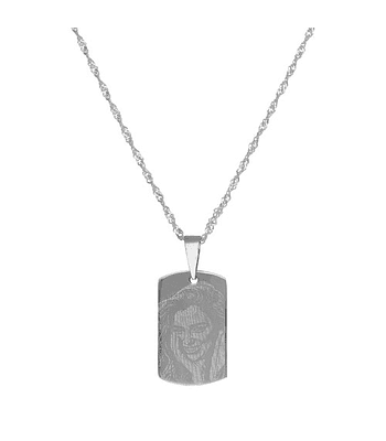 Collar Placa Militar Pequeña con Fotograbado 29x17 mm