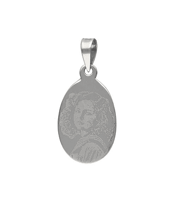 Colgante Placa Ovalada Pequeña con Fotograbado 21x14 mm