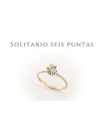 Solitario seis puntas ✨🌺 cod 10775-G