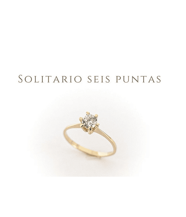 Solitario seis puntas ✨🌺 cod 10775-G
