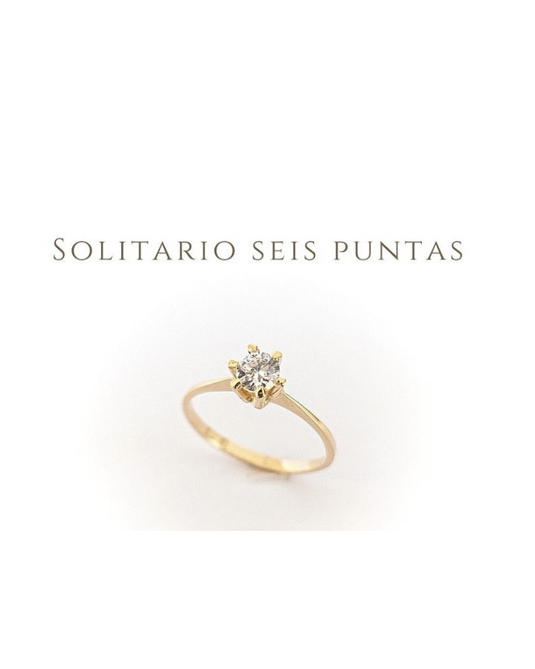 Solitario seis puntas ✨🌺 cod 10775-G