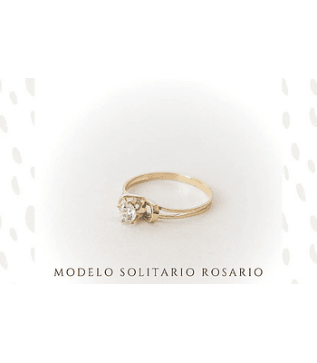 Anillo solitario rosario 🌷514