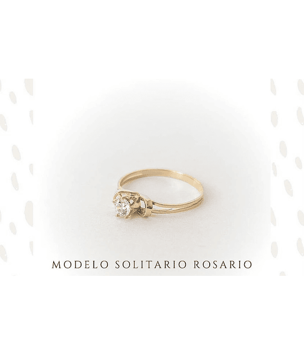 Anillo solitario rosario 🌷514