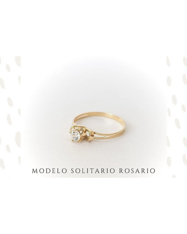 Anillo solitario rosario 🌷514