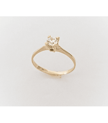 Anillo solitario cuatro puntas ✨ cod 555