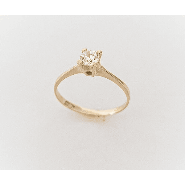 Anillo solitario cuatro puntas ✨ cod 555