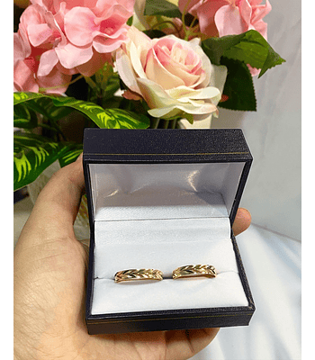 Argollas modelo espiga 4 mm🌿 238 - G