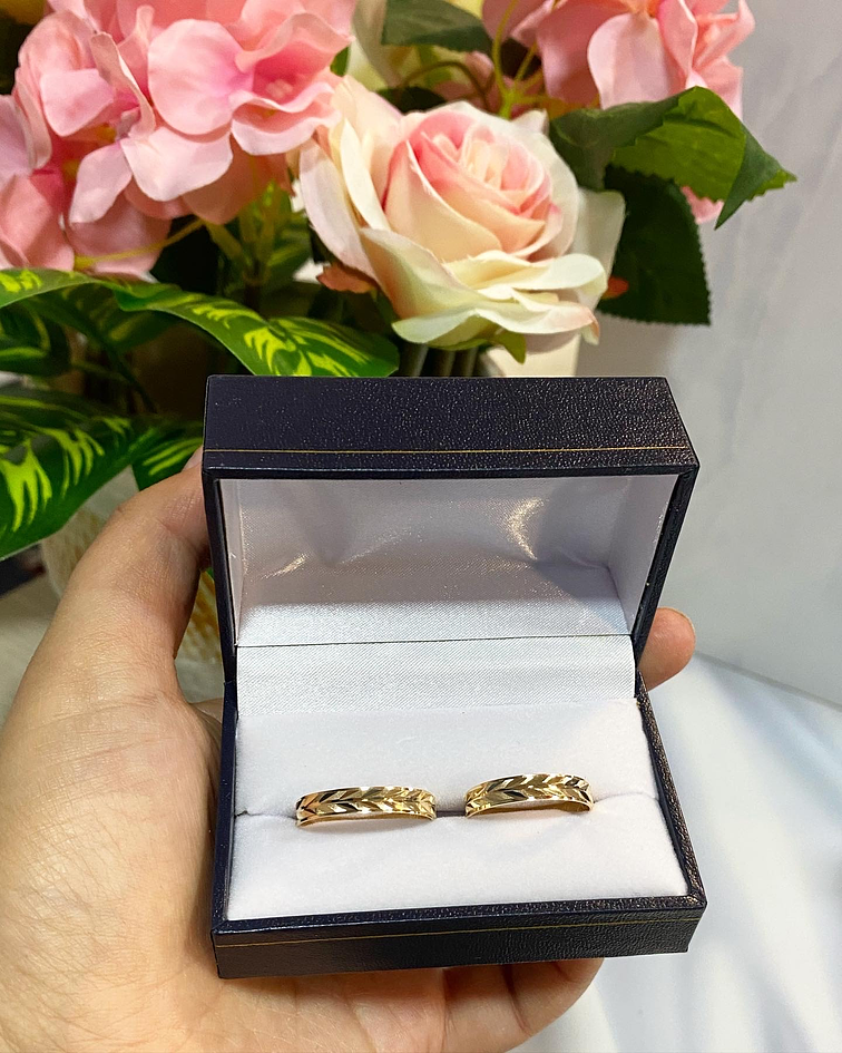 Argollas modelo espiga 4 mm🌿 238 - G