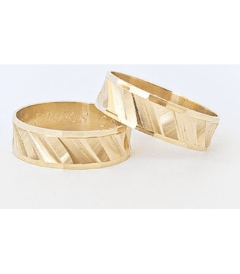 Argollas facetadas especiales 💎✨ 6 mm COD 285 - G