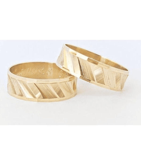 Argollas facetadas especiales 💎✨ 6 mm COD 285 - G