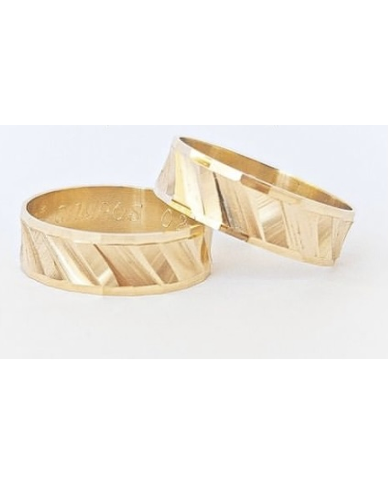 Argollas facetadas especiales 💎✨ 6 mm COD 285 - G