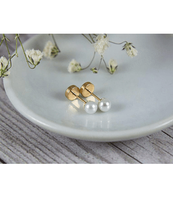 Aro abridor perla 🫧 Talla 1    -14k