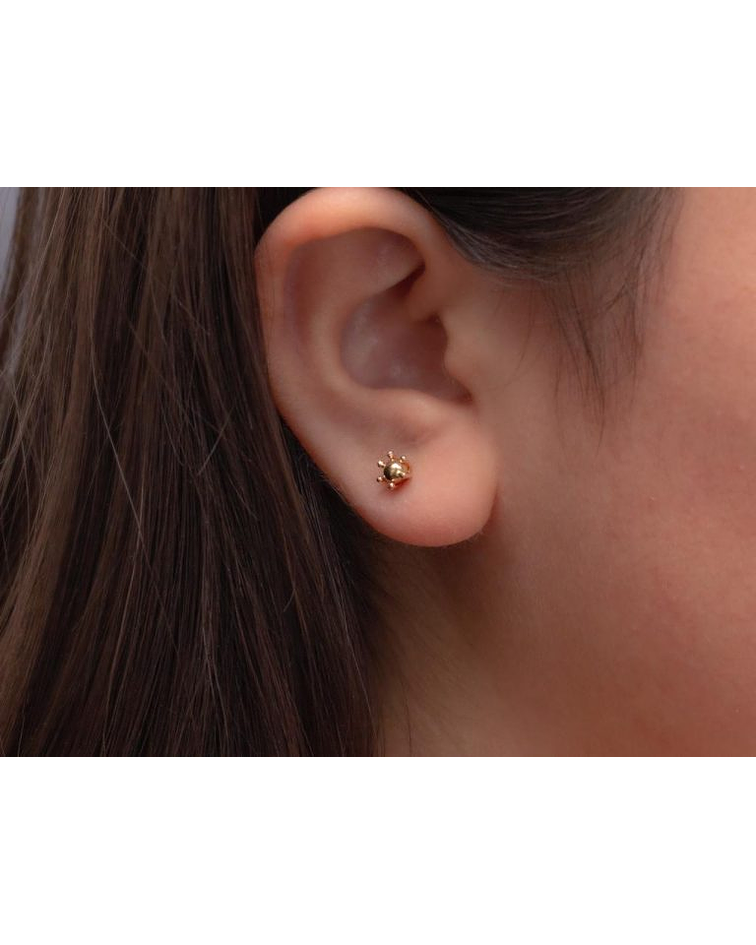 Aros oro modelo solcito ☀️ Talla 2