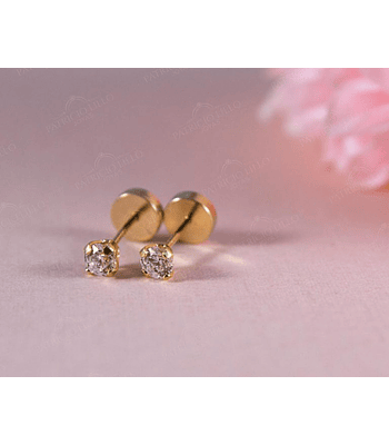 Aro abridor chispa circón - 18k / 3 mm