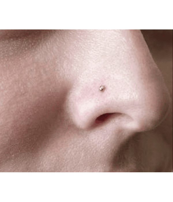 Piercing bolita oro 18k liso