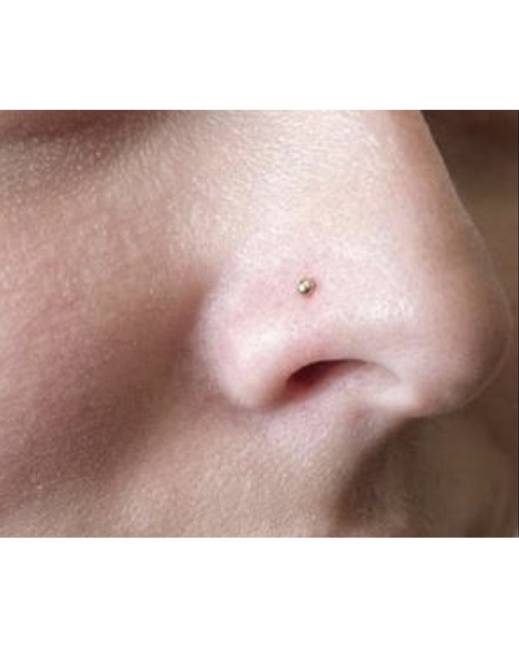 Piercing bolita oro 18k liso