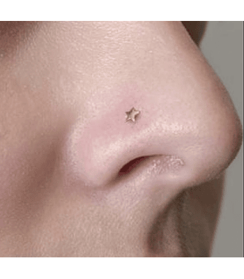 Piercing nariz modelo estrella 18k 🌟 