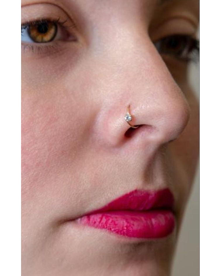 Piercing argolla con circón ✨18k