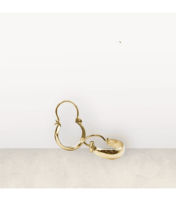 Aros bote no 0 de oro 18k 🌟