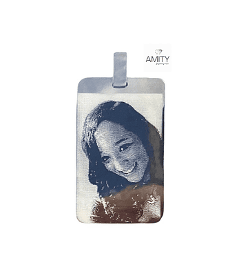 Colgante placa XL 🌻 con fotograbado 