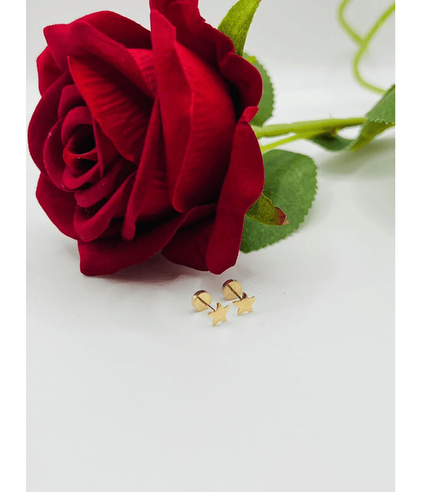 Aros abridor forma estrella Talla 2   18k