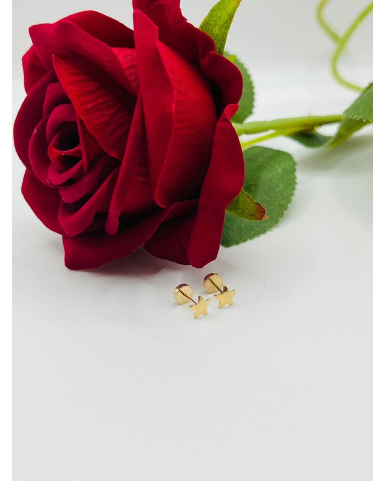 Aros abridor forma estrella Talla 2   18k