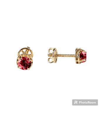 Aros chatón 18k talla 3