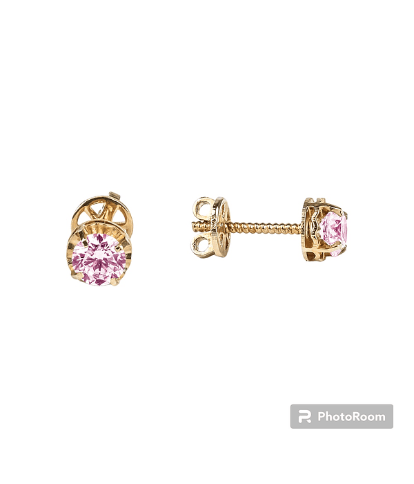 Aros chatón 18k talla 3