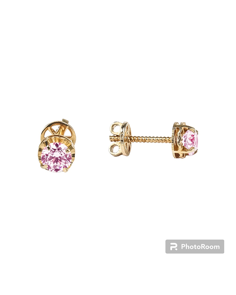 Aros chatón 18k talla 3