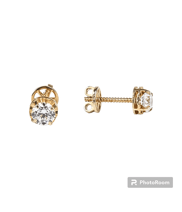 Aros chatón 18k talla 3