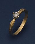 Anillo solitario circón COD 0718