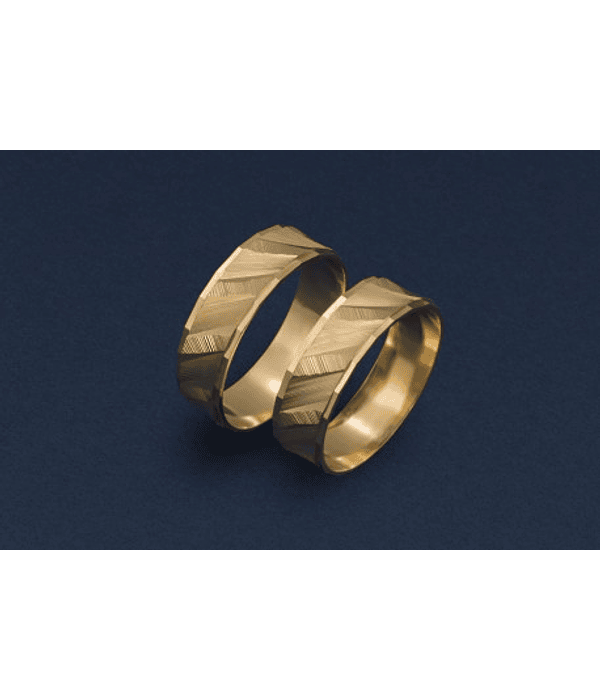 Argollas facetadas especiales 💎✨ 6 mm COD 285 - G