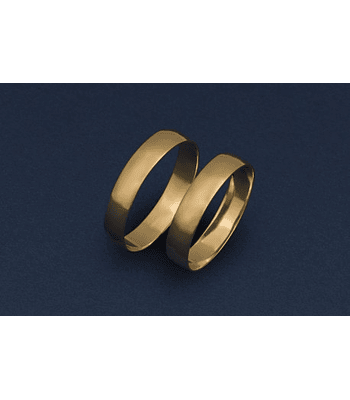 Argollas media caña lisa 4 mm