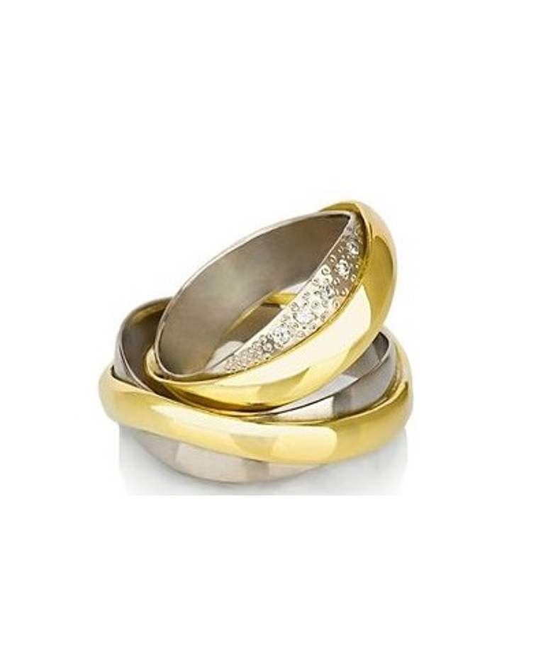 Argollas bicolor Soulmates 8 mm ✨