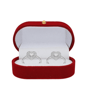 Cofre de Terciopelo burdeo