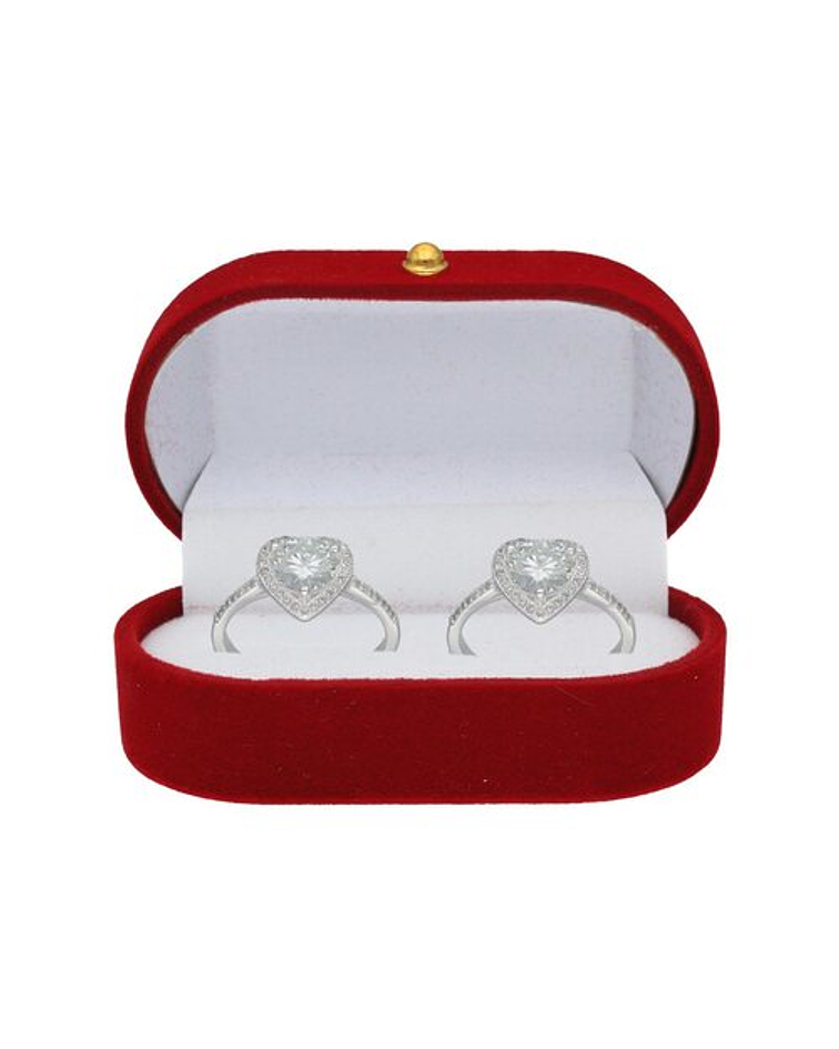 Cofre de Terciopelo burdeo