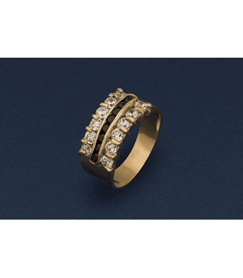 Anillo Clásico con Piedras