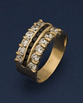 Anillo Clásico con Piedras