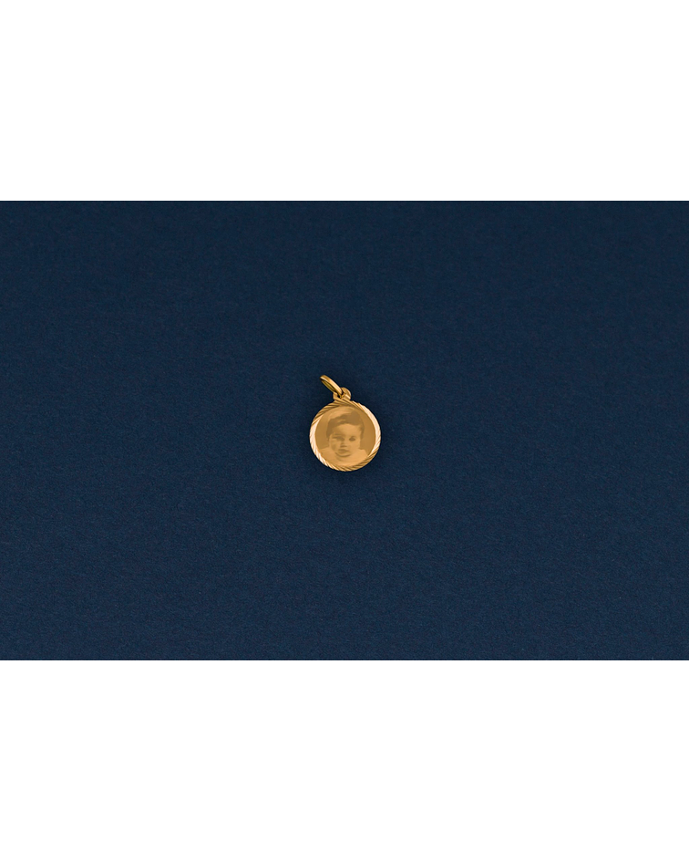 Colgante para Fotograbado Modelo redondo Talla 1 - Oro
