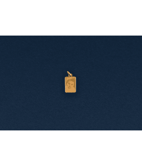 Colgante para Fotograbado Modelo cuadrado Talla 1 - Oro