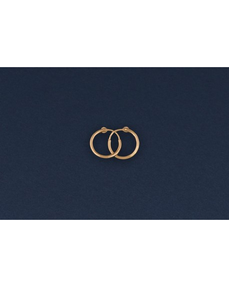 Aros de oro tubo Talla 1 