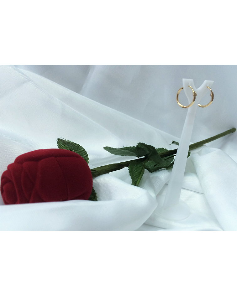 Aros de oro tubo Talla 1 