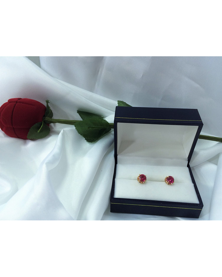 Aros chatón 18k talla 3