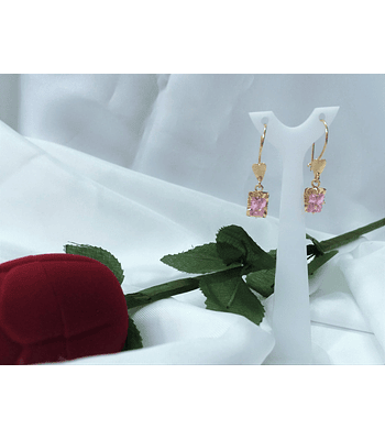 Aros colgantes circón 