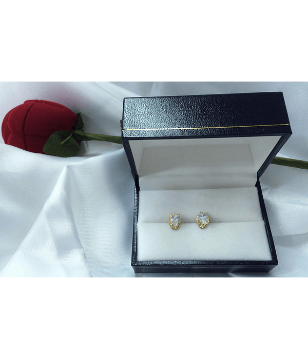 Aros circón ovalado